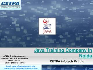 Java Training Company in Noida