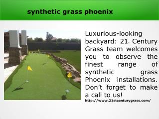 synthetic grass phoenix