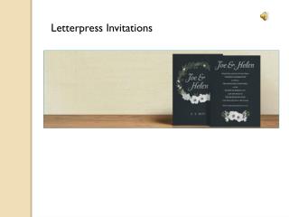 Invitations for Letterpress