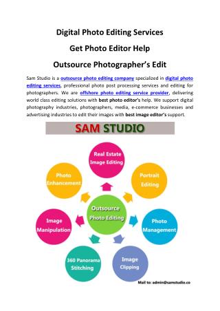 Digital Photo Editing Services – Get Photo Editor Help – Outsource Photographer’s Edit