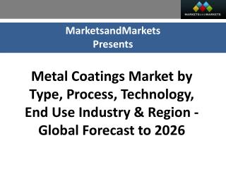 Metal Coatings Market worth 14.34 Billion USD by 2026