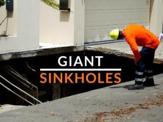 Giant sinkholes