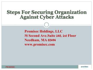 Steps for Securing Organization against Cyber Attacks
