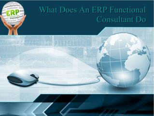 What does an ERP functional consultant do