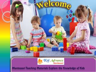 Montessori Teaching Materials Explore the Knowledge of Kids