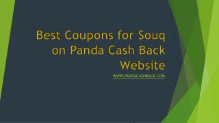 Best Coupons for Souq on Panda Cash Back Website