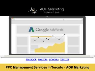 PPC Management Services in Toronto - AOK Marketing