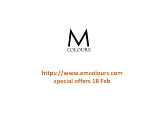 www.emcolours.com special offers 18 Feb
