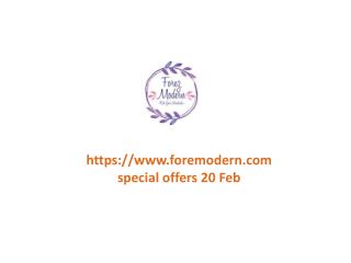 www.foremodern.com special offers 20 Feb