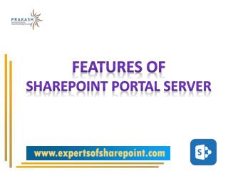 Features of SharePoint Portal Server