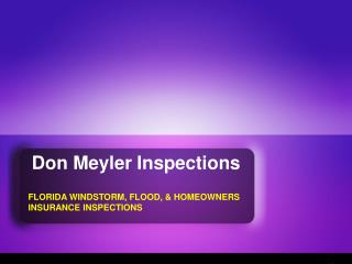 Residential Insurance Inspection