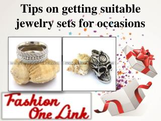 Tips on getting suitable jewelry sets for occasions
