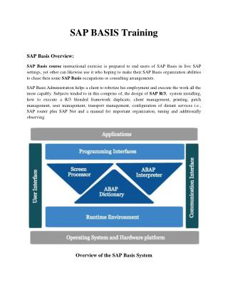 SAP BASIS Online Training | SAP BASIS Certification | SAP ERP Training Singapore