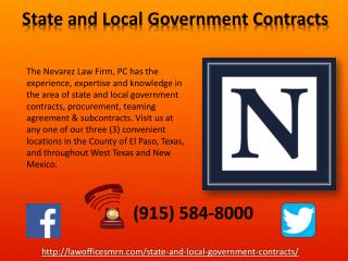 State and Local Government Contracts