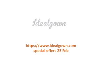 www.idealgown.com special offers 25 Feb