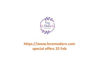 www.foremodern.com special offers 25 Feb