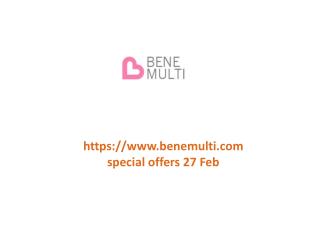 www.benemulti.com special offers 27 Feb