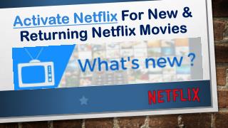 Call 1855-856-2653 Activate Netflix for New & Returning Movies