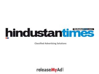 Hindustan Times Classified Advertising Process