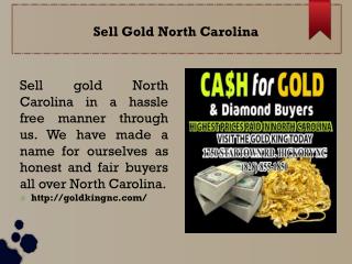 Sell Gold North Carolina