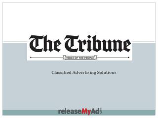 Tribune Classified Advertisement