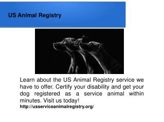 US Animal Registry