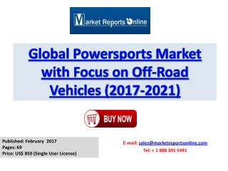 Powersports Market with Focus on Off-Road Vehicles Market Size, Growth Analysis and 2021 Forecasts