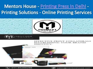 Printing Company - Printing Press In Delhi