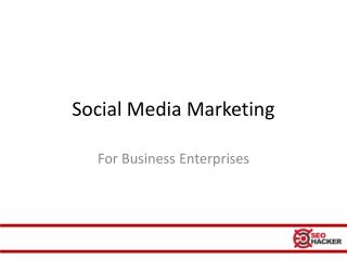 Social Media Marketing for business enterprises