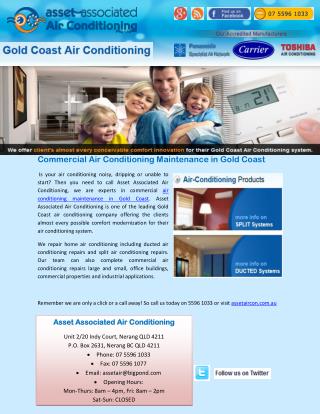 Commercial Air Conditioning Maintenance in Gold Coast
