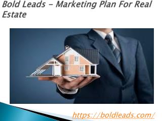 Bold Leads - Marketing Plan For Real Estate