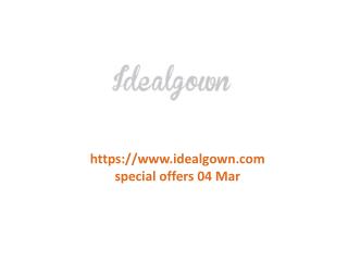 www.idealgown.com special offers 04 Mar