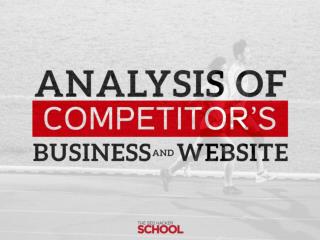 Analysis competitor's business and website insider