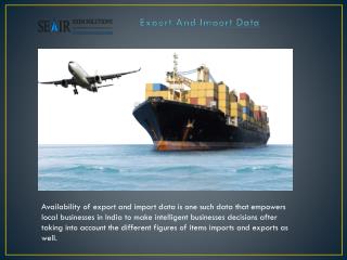 Empowers Your Local Businesses With Export and Import Data