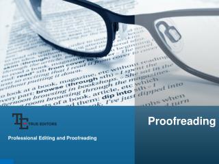 Proofreading | True Editors