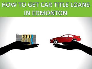 bad credit car loans in Edmonton