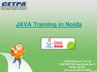 JAVA Training at Noida