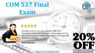 COM 537 Final Exam