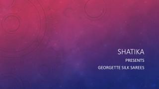 Latest Georgette Silk Sarees Collection
