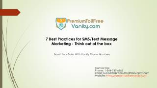 7 Best practices for SMS/Text Message Marketing - Think Out of the box