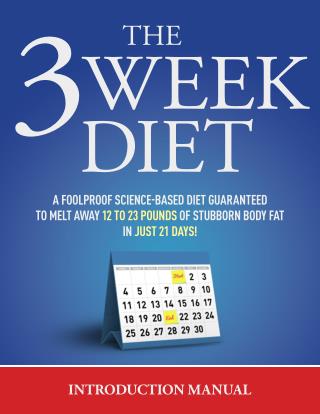 The 3 Week Diet Free Report
