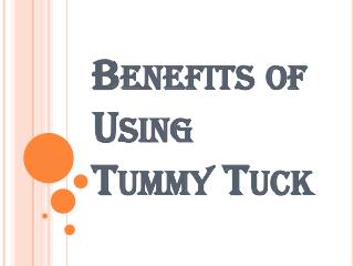 Tummy tuck - Rid of the Unwanted Sag from Your Stomach