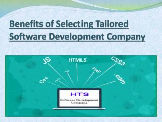 Benefits of Selecting Tailored Software Development Company