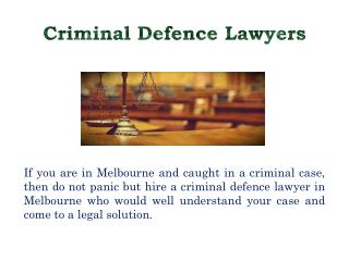 Are You Looking for Knowledgeable Lawyers in Melbourne?
