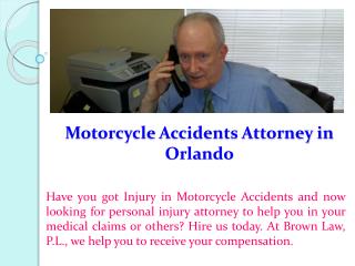 Motorcycle Accidents Attorney in Orlando
