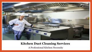 Kitchen Exhaust Duct Cleaning Services in Dubai