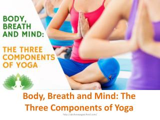 Body, Breath and Mind The Three Components of Yoga