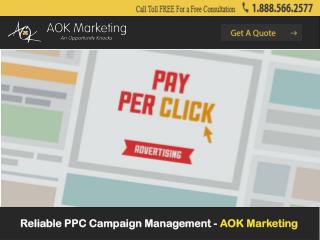 Reliable PPC Campaign Management - AOK Marketing