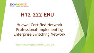 Updated Huawei HCNP-R&S H12-222-ENU real exam questions