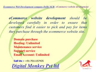 Ecommerce web development company delhi ncr e commerce website development